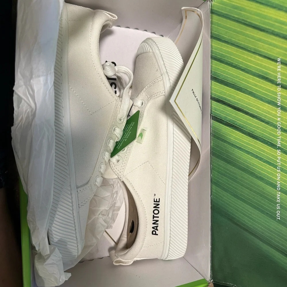 Cariuma white Pantone